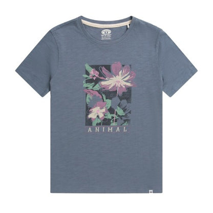 Front - Animal Womens/Ladies Canopy Carina Flowers Organic T-Shirt