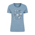 Front - Mountain Warehouse Womens/Ladies Paisley Floral Organic T-Shirt