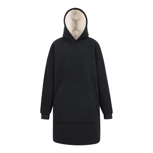 Front - Mountain Warehouse Womens/Ladies Snug Borg Lined Hoodie Blanket