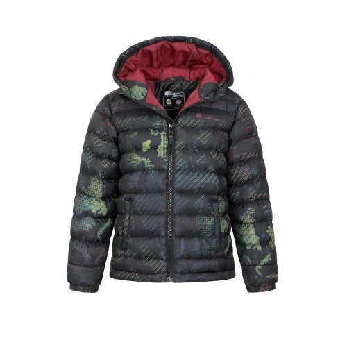 Front - Mountain Warehouse Childrens/Kids Seasons Camouflage Padded Jacket