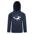 Front - Mountain Warehouse Childrens/Kids Unicorn Glitter Rainbow Hoodie
