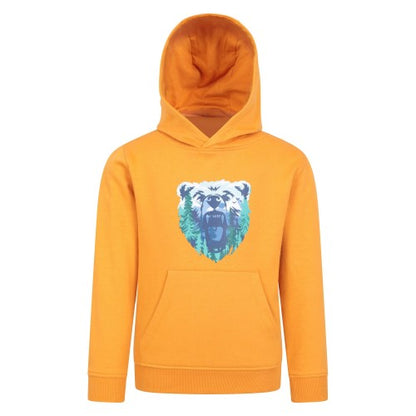 Front - Mountain Warehouse Childrens/Kids Landscape Bear Hoodie