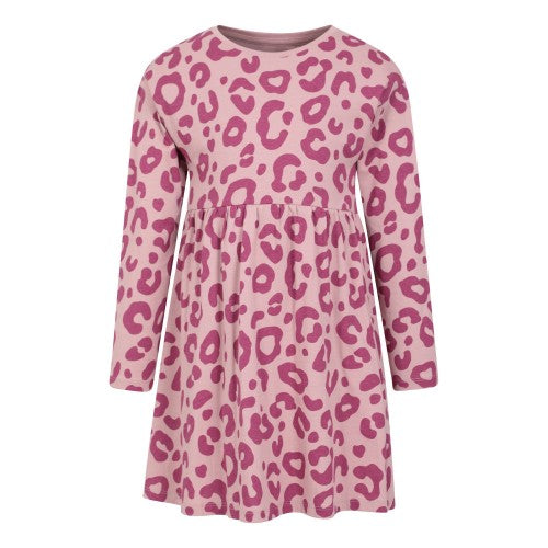 Front - Mountain Warehouse Girls Mountain Essentials Lora Printed Long-Sleeved Dress