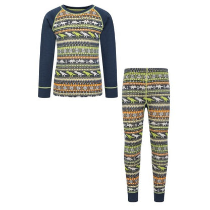 Front - Mountain Warehouse Childrens/Kids Merino Jacquard Base Layer Set