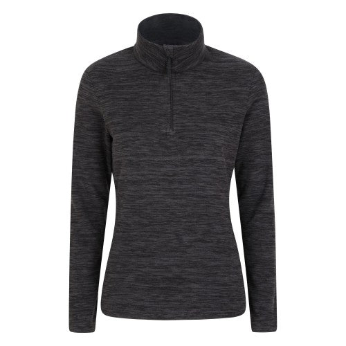 Front - Mountain Warehouse Womens/Ladies Snowdon Melange Half Zip Fleece Top