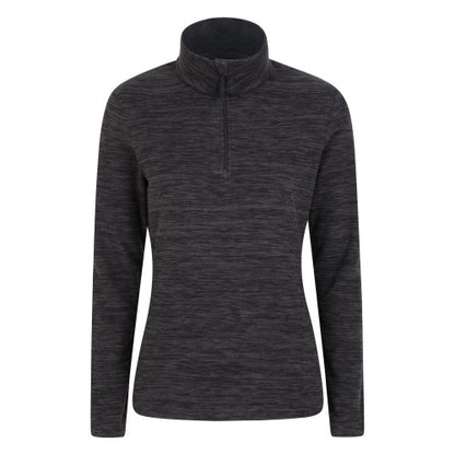 Front - Mountain Warehouse Womens/Ladies Snowdon Melange Half Zip Fleece Top