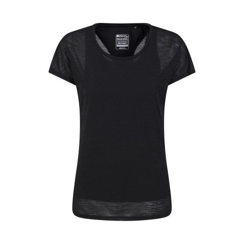 Front - Mountain Warehouse Womens/Ladies Double Layered T-Shirt