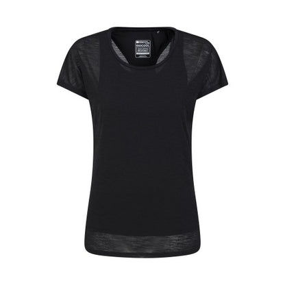Front - Mountain Warehouse Womens/Ladies Double Layered T-Shirt