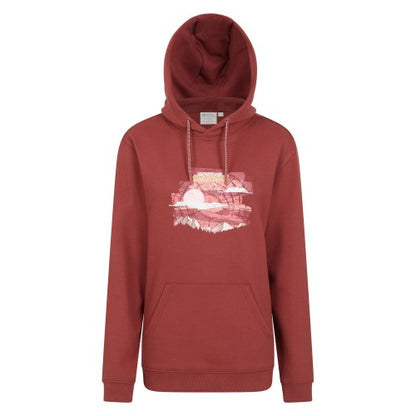 Front - Mountain Warehouse Womens/Ladies Sunset Graphic Hoodie