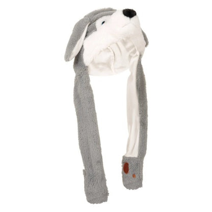 Front - Mountain Warehouse Childrens/Kids Cuddly Wolf Trapper Hat