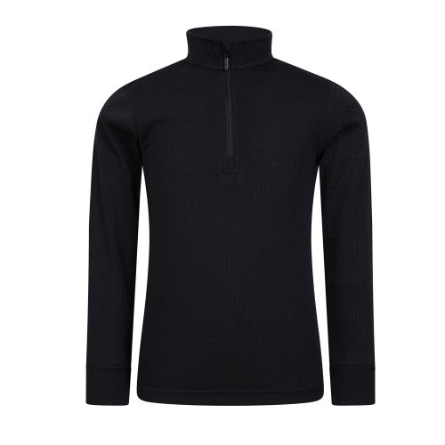 Front - Mountain Warehouse Childrens/Kids Talus Zip Neck Base Layer Top