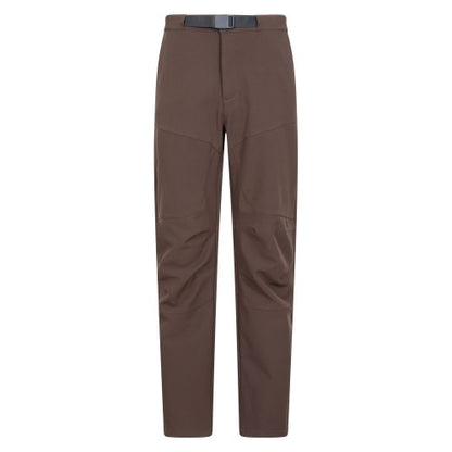Front - Mountain Warehouse Mens Rockcliffe Softshell Hiking Trousers