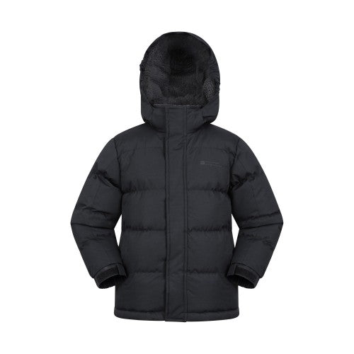 Front - Mountain Warehouse Childrens/Kids Snow Borg Lined Thermal Padded Jacket