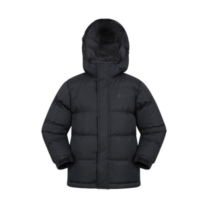 Front - Mountain Warehouse Childrens/Kids Snow Borg Lined Thermal Padded Jacket