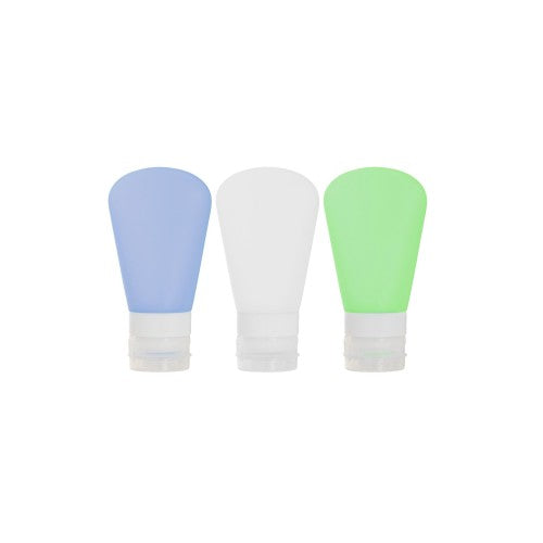 Front - Mountain Warehouse Silicone Travel Bottle Set