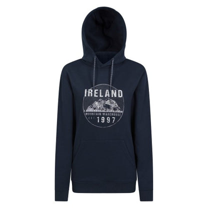 Front - Mountain Warehouse Womens/Ladies Ireland Circle Overhead Hoodie