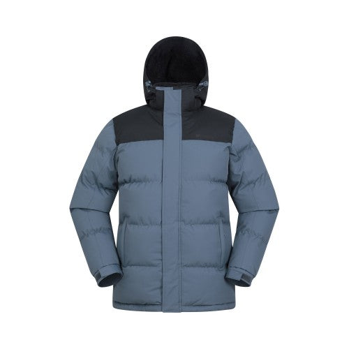 Front - Mountain Warehouse Mens Snow Borg Lined Padded Jacket