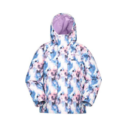 Front - Mountain Warehouse Childrens/Kids Polar Zone Printed Jacket & Salopettes Set