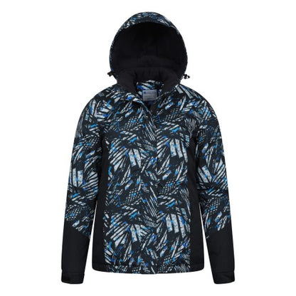 Front - Mountain Warehouse Womens/Ladies Dawn Printed Ski Jacket