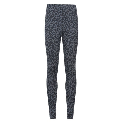 Front - Mountain Warehouse Womens/Ladies Talus Leopard Print Thermal Leggings