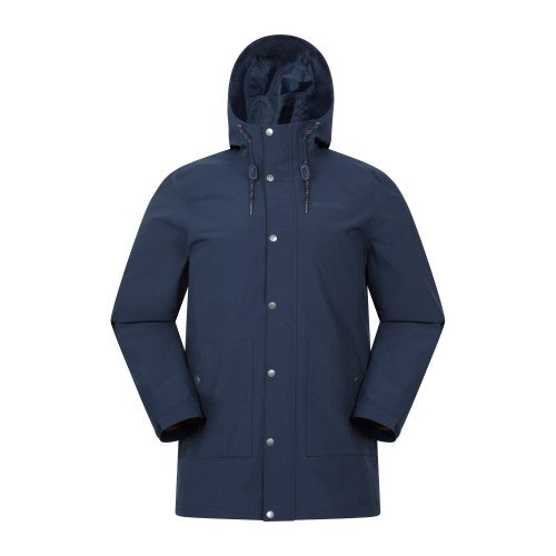 Front - Mountain Warehouse Mens Fleece Lined Waterproof Jacket