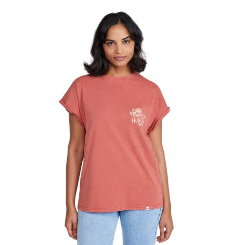 Front - Animal Womens/Ladies Wherever The Waves Holly Logo T-Shirt
