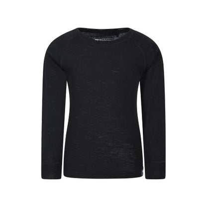 Front - Mountain Warehouse Childrens/Kids Merino II Round Neck Base Layer Top