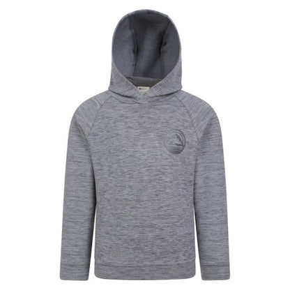 Front - Mountain Warehouse Childrens/Kids Strath Melange Supersoft Hoodie