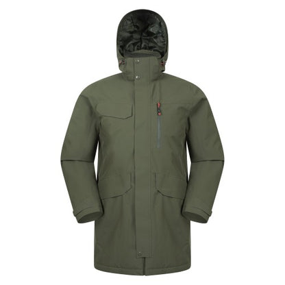 Front - Mountain Warehouse Mens Reid Waterproof Padded Jacket