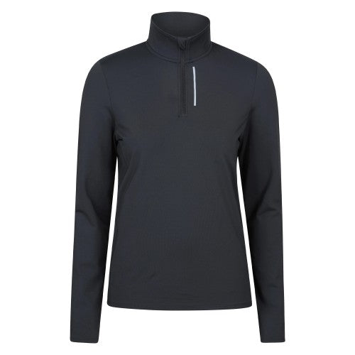 Front - Mountain Warehouse Womens/Ladies React Quarter Zip Midlayer