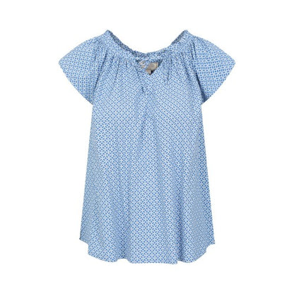 Front - Mountain Warehouse Womens/Ladies Printed Flutter Blouse