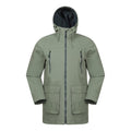 Front - Mountain Warehouse Mens Hastings Long Waterproof Jacket
