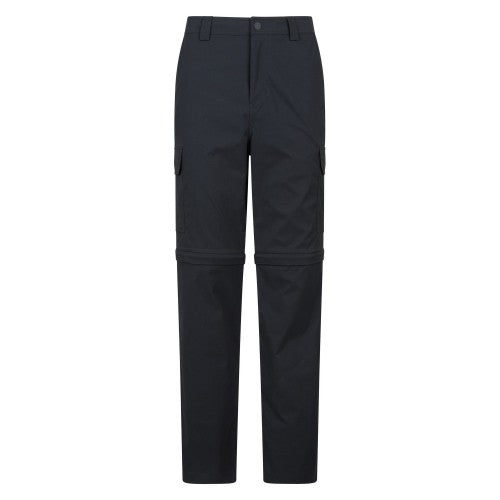 Front - Mountain Warehouse Mens Delta Stretch Zip-Off Regular Cargo Trousers