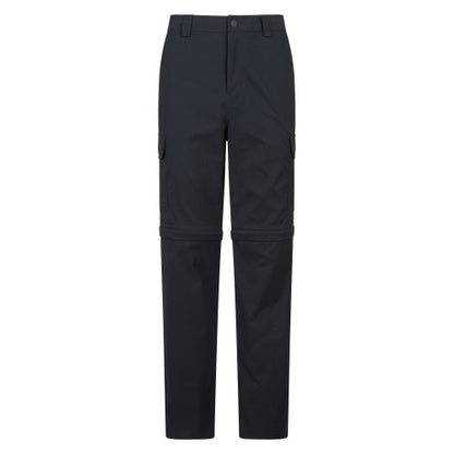 Front - Mountain Warehouse Mens Delta Stretch Zip-Off Regular Cargo Trousers
