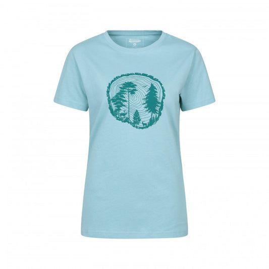 Front - Mountain Warehouse Womens/Ladies Tree Ring Relaxed Fit T-Shirt