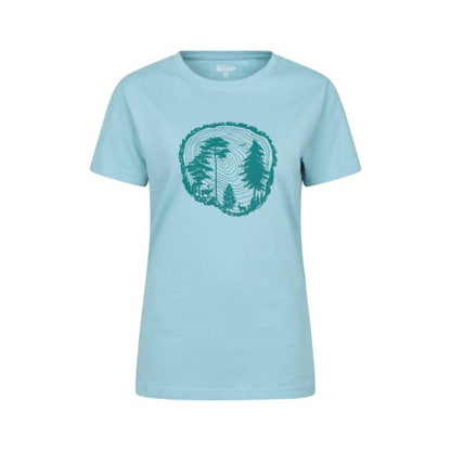 Front - Mountain Warehouse Womens/Ladies Tree Ring Relaxed Fit T-Shirt