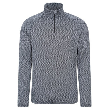 Front - Mountain Warehouse Mens Power Quarter Zip Midlayer