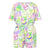 Front - Mountain Warehouse Childrens/Kids Poppy Leaf Print Playsuit