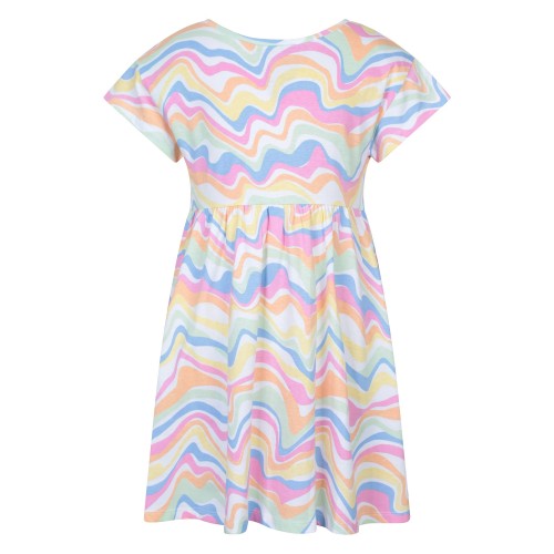 Front - Mountain Warehouse Childrens/Kids Mountain Essentials Lora Wave Pattern Dress
