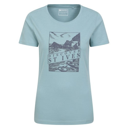 Front - Mountain Warehouse Womens/Ladies Discover St Ives Printed T-Shirt