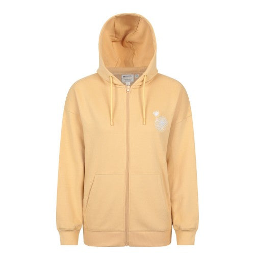 Front - Mountain Warehouse Womens/Ladies Embroidered Sunflower Embroidered Hoodie