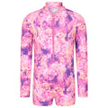 Front - Mountain Warehouse Childrens/Kids Mira Long-Sleeved Rash Guard Swimsuit