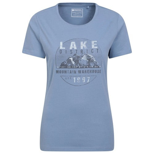 Front - Mountain Warehouse Womens/Ladies Lake District Printed T-Shirt