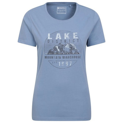 Front - Mountain Warehouse Womens/Ladies Lake District Printed T-Shirt