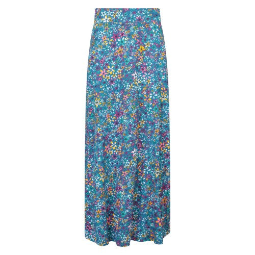 Front - Mountain Warehouse Womens/Ladies Shore Floral Jersey Maxi Skirt