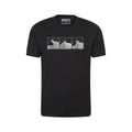 Front - Mountain Warehouse Mens Mountain Peaks T-Shirt