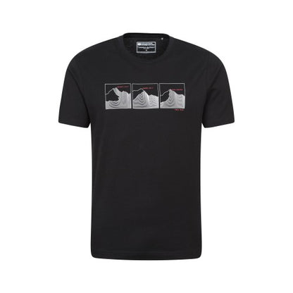 Front - Mountain Warehouse Mens Mountain Peaks T-Shirt