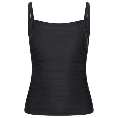 Front - Mountain Warehouse Womens/Ladies Plain Tummy Control Tankini Top