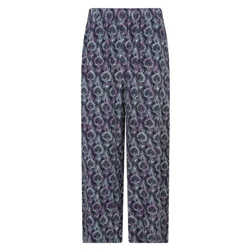 Front - Mountain Warehouse Womens/Ladies Fowey Lightweight Peacock Feather Trousers