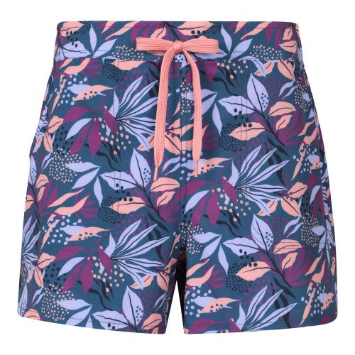Front - Mountain Warehouse Womens/Ladies Stretch Patterned Boardshorts
